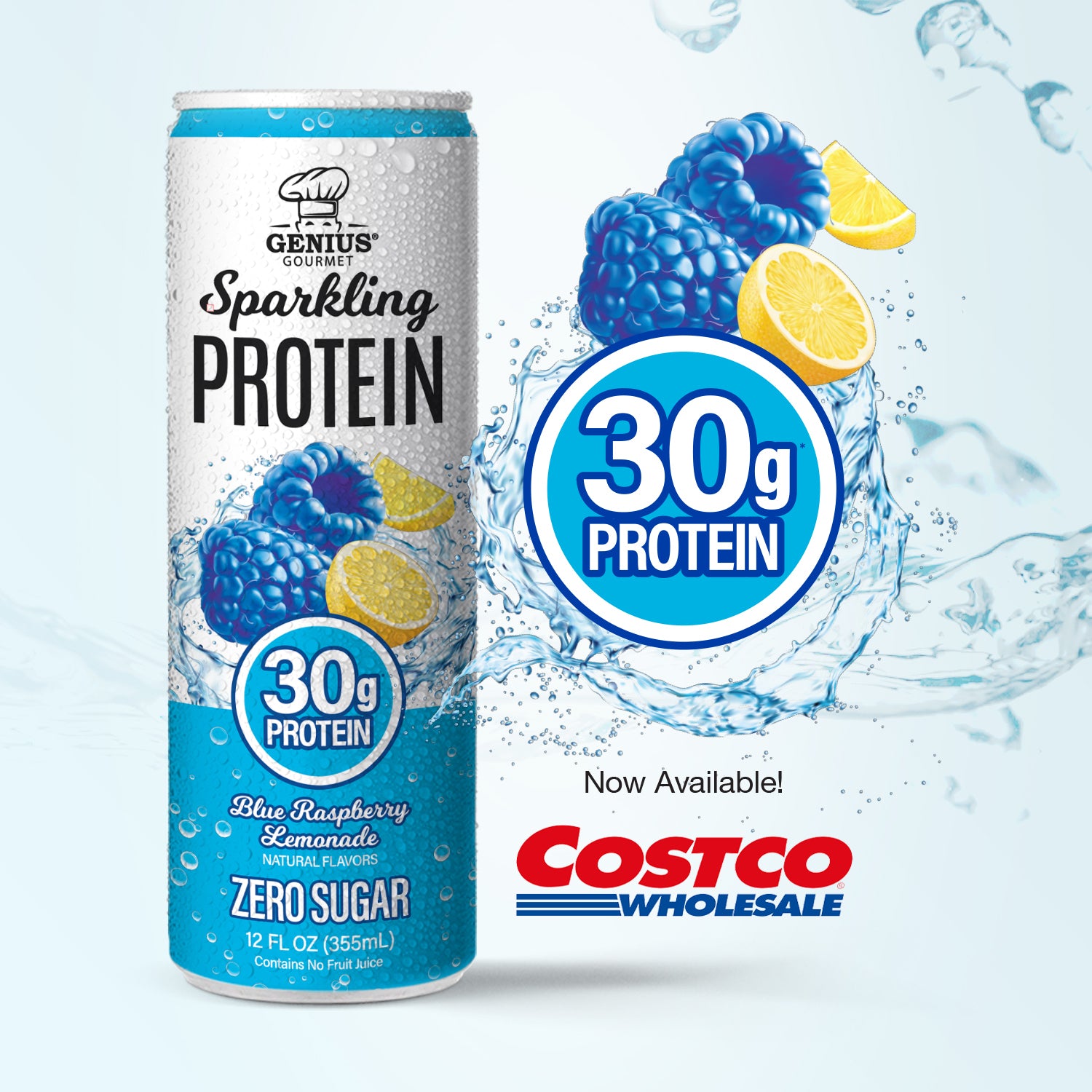 Genius Sparkling Clear Protein Light Refreshing 30g Protein Drink genius-sparkling-clear-protein-light-refreshing-30g-protein-drink