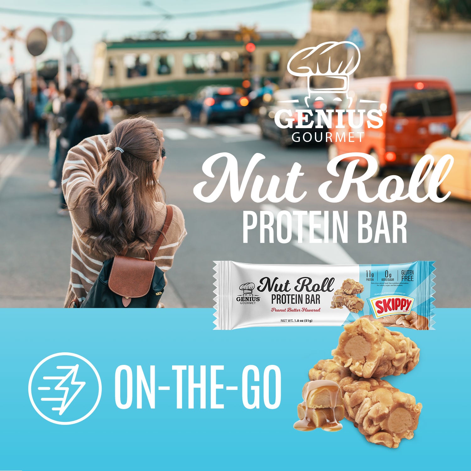 Protein Nut Roll Bar  - 10 Count