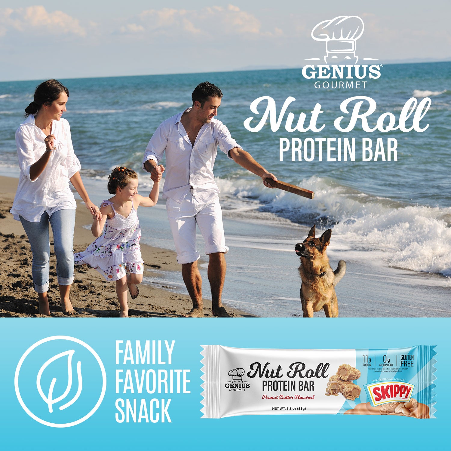 Protein Nut Roll Bar  - 10 Count