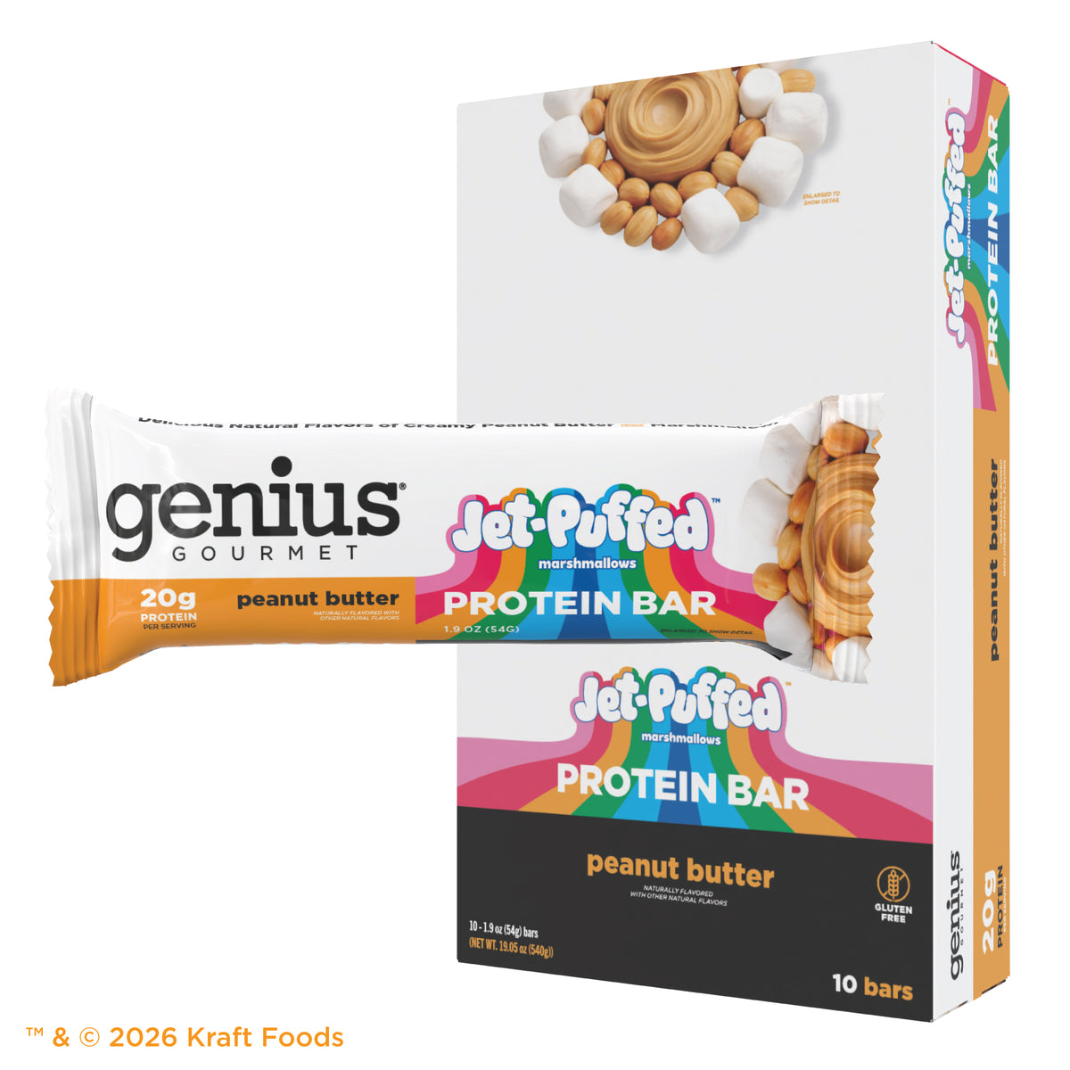 JET-PUFFED® Protein Bars Peanut Butter Marshmallow