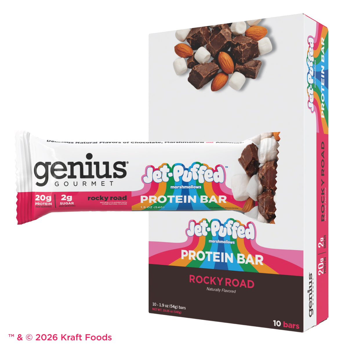 JET-PUFFED® Protein Bars Rocky Road Marshmallow