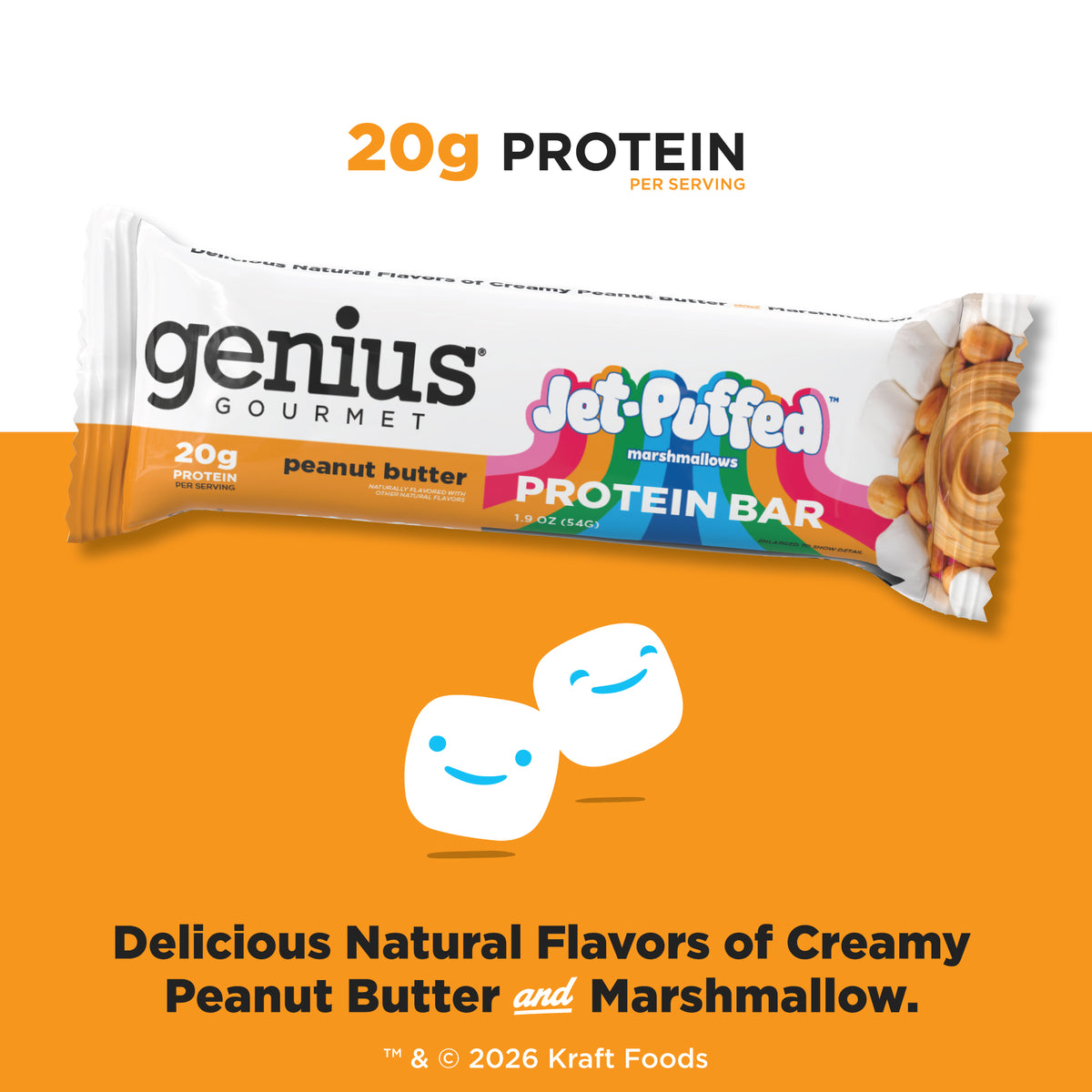JET-PUFFED® Protein Bars Peanut Butter Marshmallow