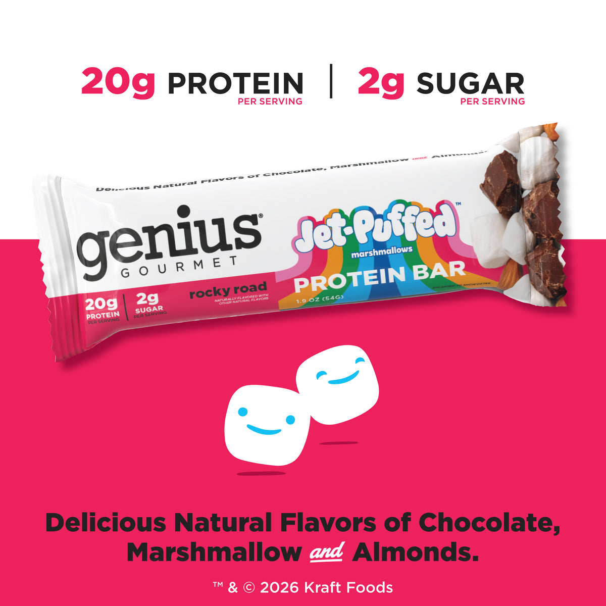 JET-PUFFED® Protein Bars Rocky Road Marshmallow