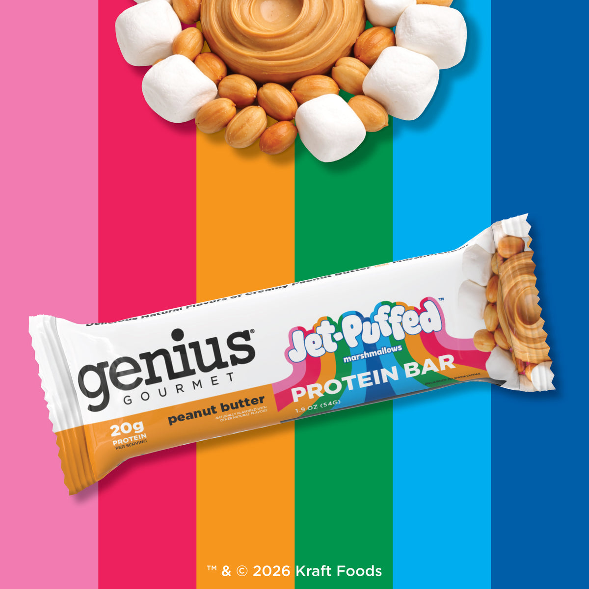 JET-PUFFED® Protein Bars Peanut Butter Marshmallow