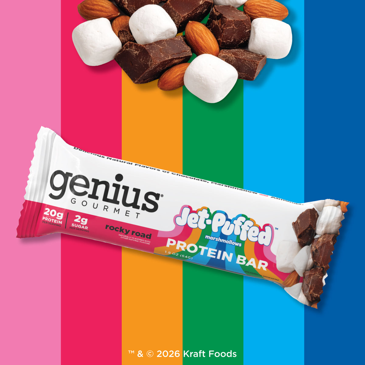 JET-PUFFED® Protein Bars Rocky Road Marshmallow