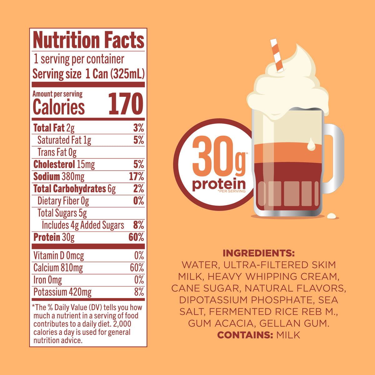 Protein Milkshake - Root Beer Float