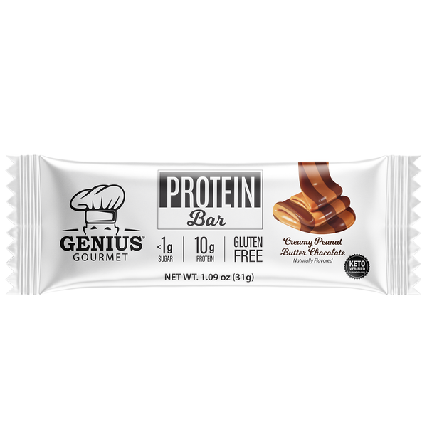Keto Protein Bars - Creamy Peanut Butter Chocolate