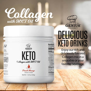 Keto Collagen with MCT OIL - Peach Mango