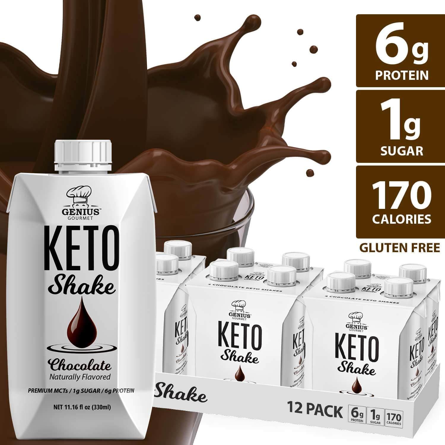 Keto Shake - Chocolate - Genius Gourmet Inc