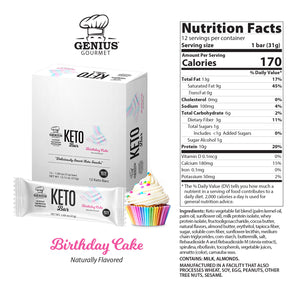 Keto Protein Bars - Birthday Cake